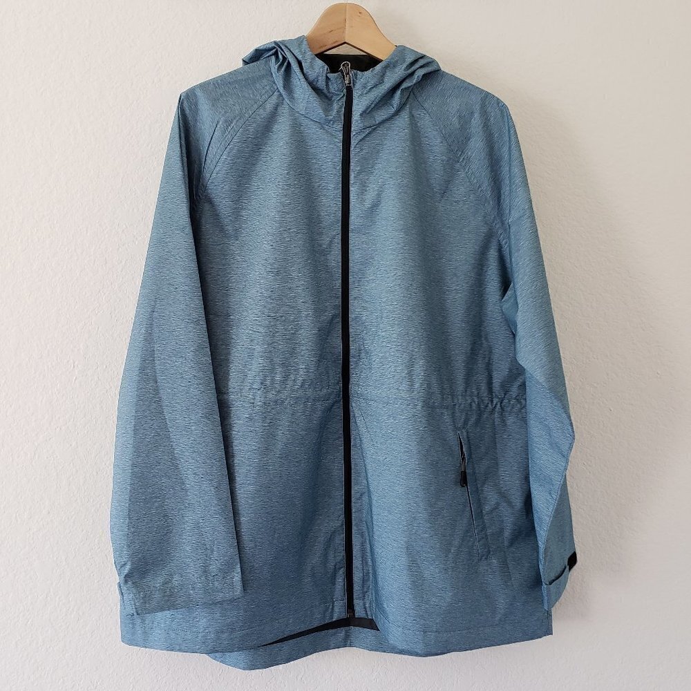 NWT - 32 Degrees Ladies' Anorak Waterproof Jacket Indian Teal Melange - Size M